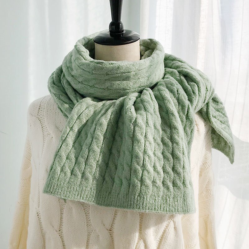 Herfst winter dikke warme effen kleur sjaal heren sjaal dames foulard femme bufanda mujer sjaals voor dames sjaal vrouwen winter: 2