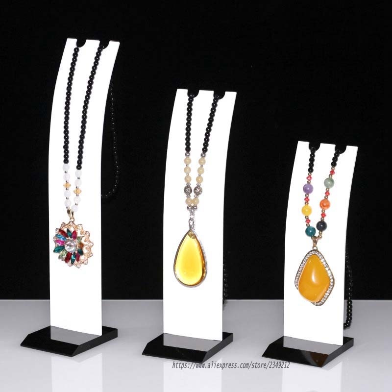 Acrylic Necklace Display Rack Pendant Showing Stand Jewelry Display Shelf Car Decoration Holder Chain Display Props