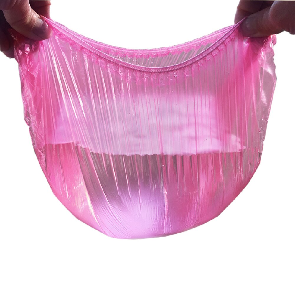 100Pcs Women Disposable Transparent Shower Hair Salon SPA Cap Protective Hat Anti-dust Protective Cap Shower Cap Hair Dye Cap