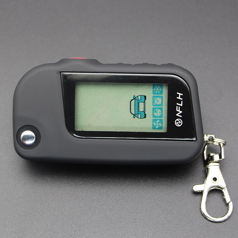 Engine Starter A93 Vertical screen Lcd remote uncut blade fob Keychain 2 Way Car Burglar Alarm System Key Chain Fob auto alarm
