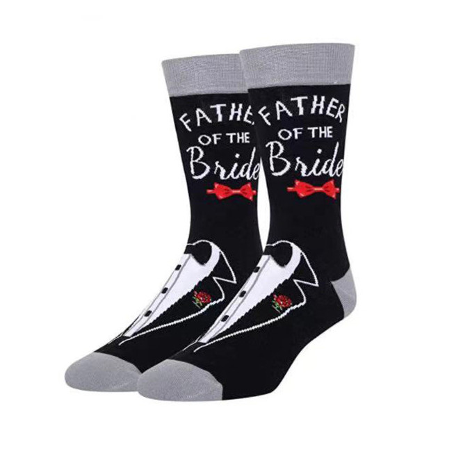 Wedding Groom Bride Best Man Father of Bride Groom Socks Weeding Socks Engaged: father of bride