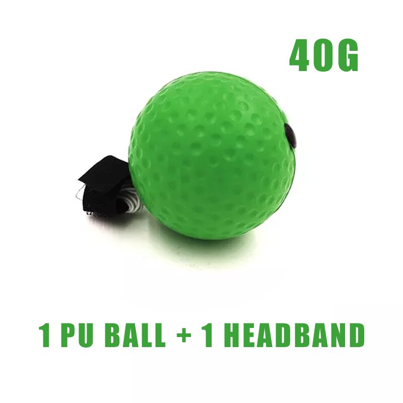 Head-Mounted Boksen Snelheid Bal Pu Boksen Apparatuur Sanda Training Hand-oog Reactie Zandzak Thuis Fitness: Enhanced green