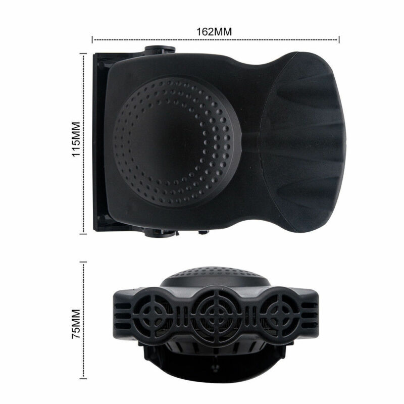 2 In 1 12V Car hearter Portable Car Interior Electric Heater Fan Defroster Vehicle Demister 150W