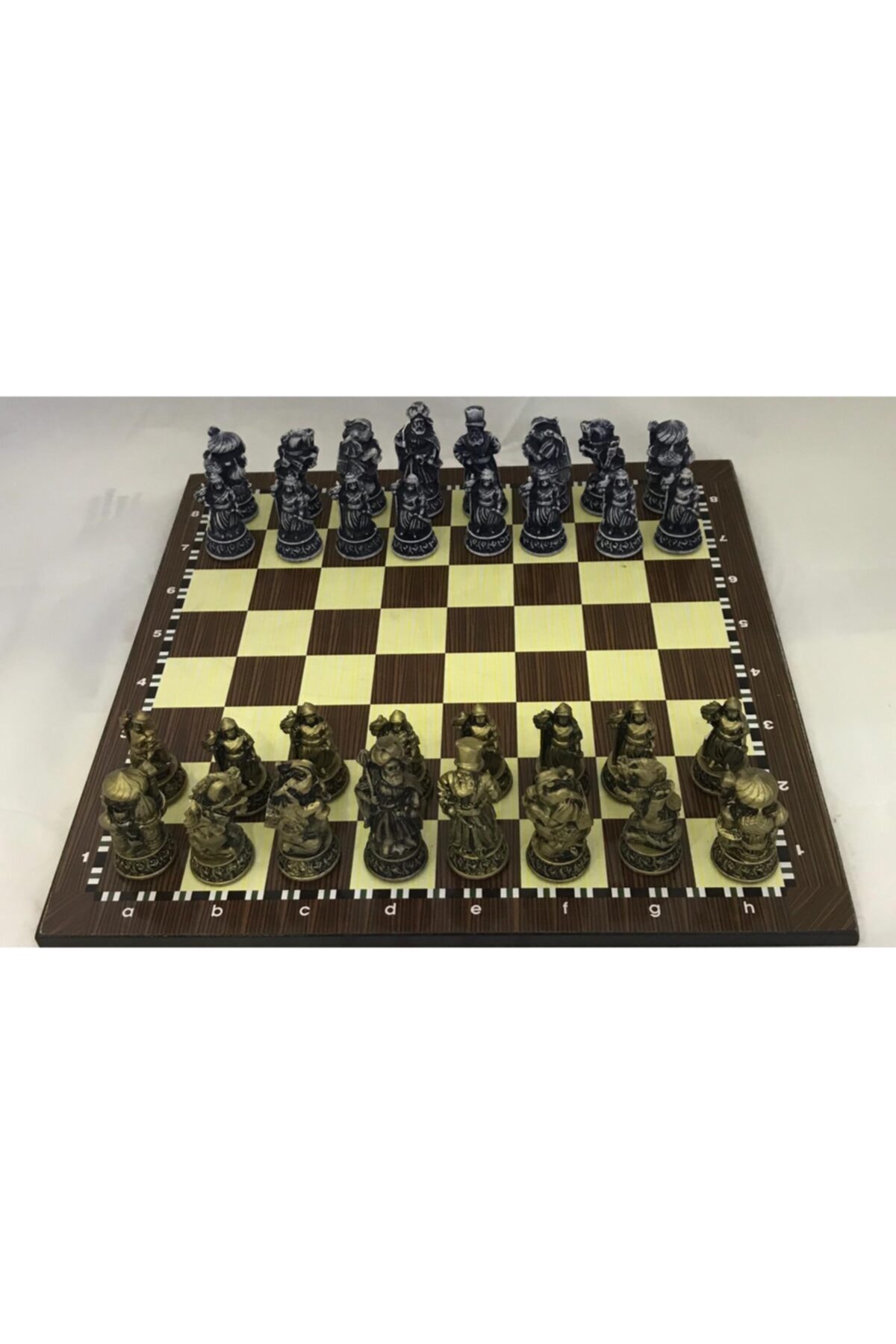 Authentic Polyester Chess Set And Wooden Board OTNSTR003POL 36 CM * 36 CM QUEEN GAMBIT