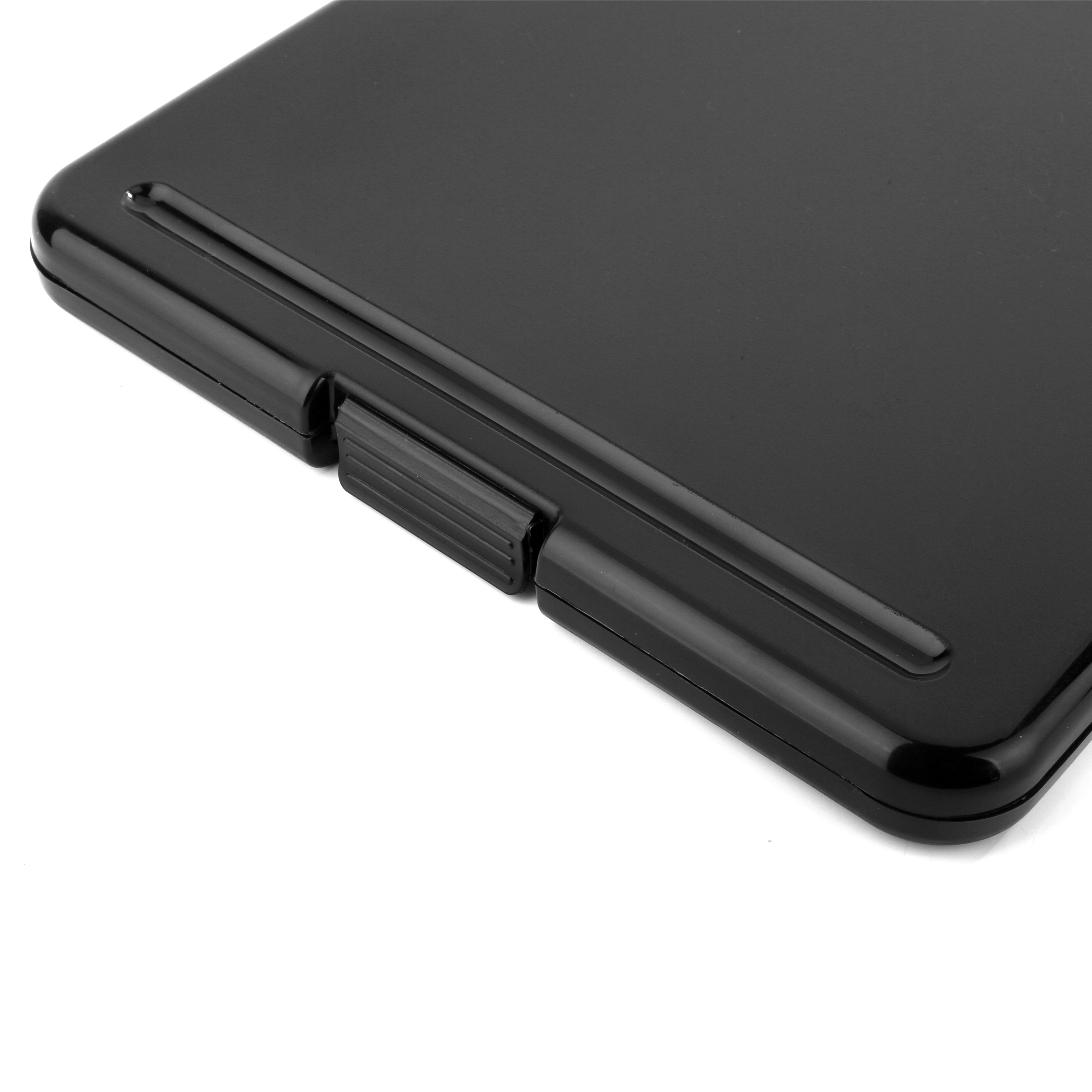 Stijl Multifunctionele Bestand Doos Zwart en Transparante Plastic Klembord A4 Document Vullen Briefpapier Organizer Briefpapier