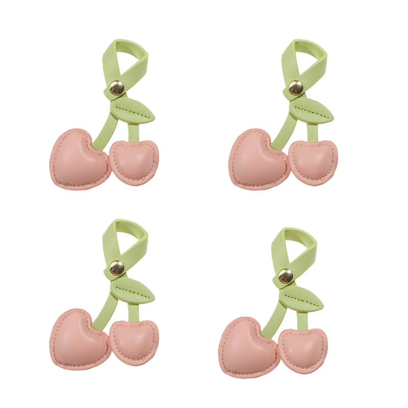 Bag Ornament Cute Peach Heart Cherry Fruit Cherry Car Key Chains Red Pink Love Versatile Bag Pendant Key Chains For Women: Navy Blue