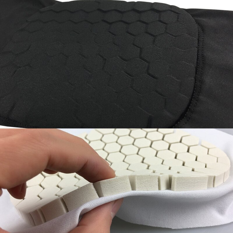 Honeycomb Pad Crashproof Antislip Basketball Leg Knee Guard Pad Long Sleeve Protector Gear Sports Injury Protect Sportswear