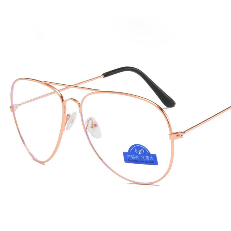 Polygon Metal Anti Blue Light Blocking Glasses Frame Men&Women Computer Games Goggles Eyeglasses Optical Spectacle Frame