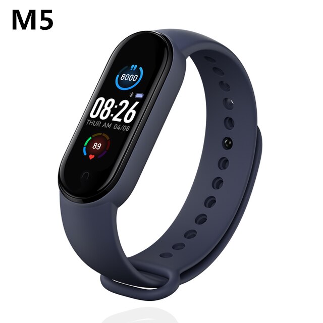 M5 Smart Band M5 Smart Horloge Vrouwen Mannen Fitness Tracker Smartband Smart Armband Polsbandjes Pulseira Inteligente Smarthwatch: M5 Blue