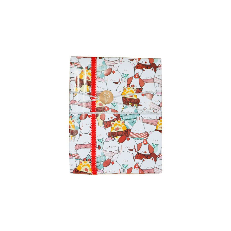 50x70cm Animal Cartoon Style Wrapping Paper Roll for Wedding Kids Birthday Baby Shower Wrap Craft Paper Decor