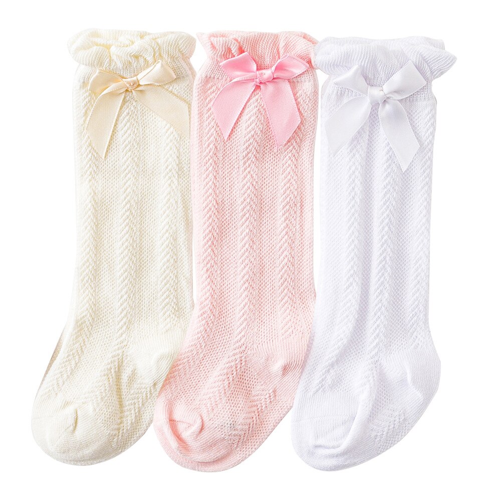 10 paia arco bambini scarpe lunghe calzini bambini ragazze ginocchio alto balletto Dancewear roba per bambini all&#39;ingrosso