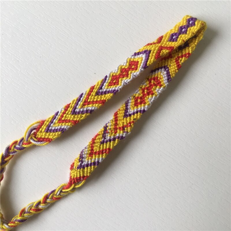 ABL039(1), 0,8 cm Breite Nepal Bunten Handgemachte Brasilianische Hanf Seil gewebte Geflochtene Armbänder Hippie Boho Freundschaft Armbänder: 2