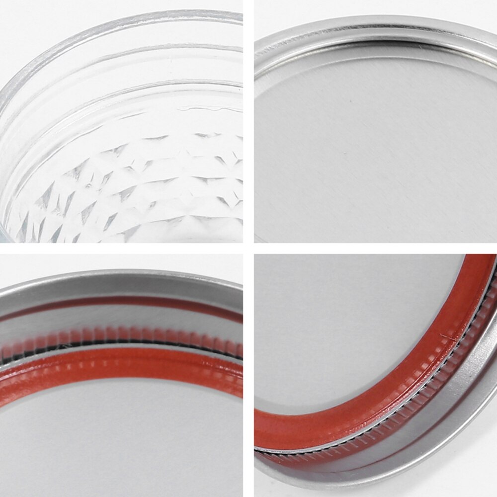 Tarros de vidrio para mermelada, botellas de almacenamiento de cocina, transparentes, 100ml, 10 Uds.