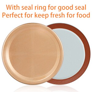 24 Set Mason Pot Deksels 70 Mm Inblikken Deksels En Bands Lekvrij Regelmatige Mond Split-Type Seals Deksels Voor inblikken Beitsen Fermenteren