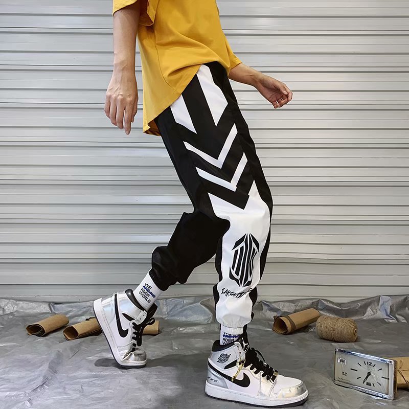 Streetwear Hip hop Joggers Pants Men Loose Harem Pants Ankle Length Trousers Sport Casual Sweatpants White Techwear M-3XL