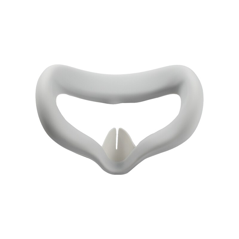 For Oculus Quest 2 VR Soft Silicone Eye Cover For Oculus Quest 2 Glasses Washable And Nonslip Detachable Headset Accessory: Off-white