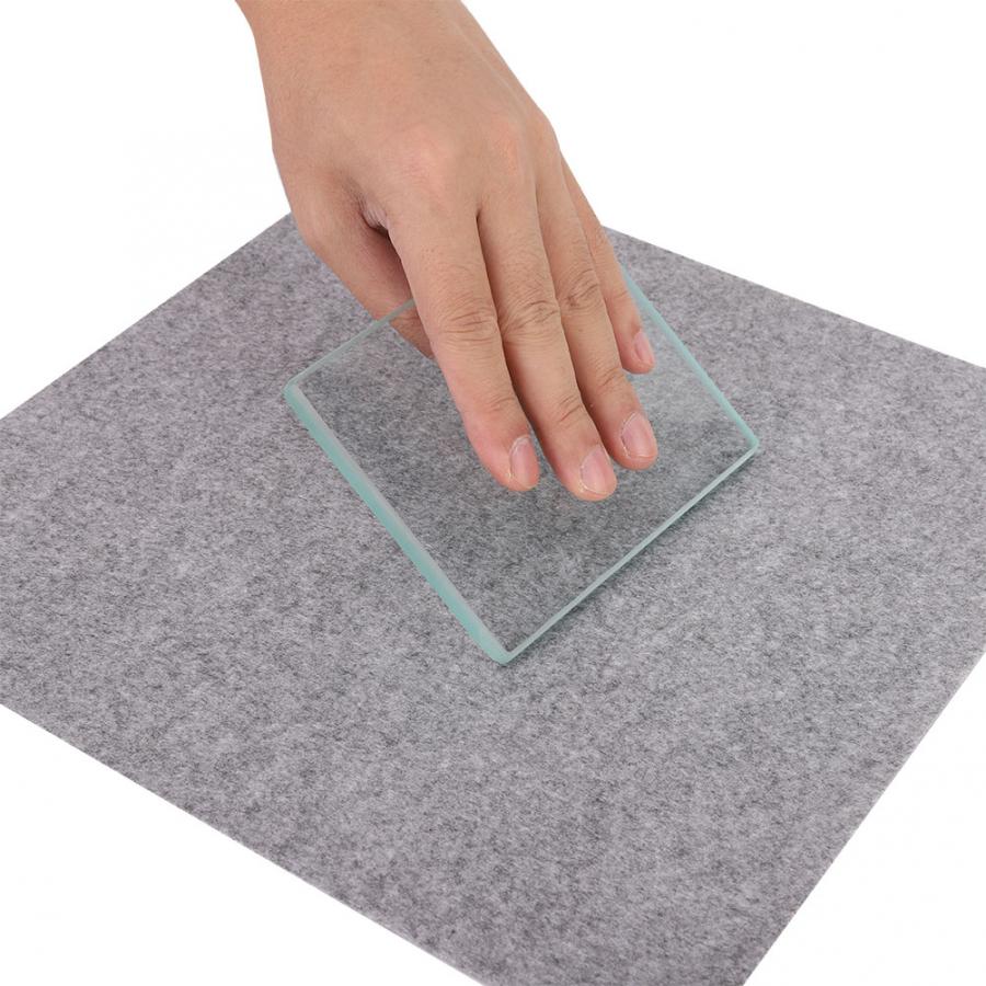 Nahkatyövälinesarjat nahan kiillotus karkaistu lasi kiillotuskone slicker nahka askartelutyökalut 130 x 100 x 8mm vaatteisiin