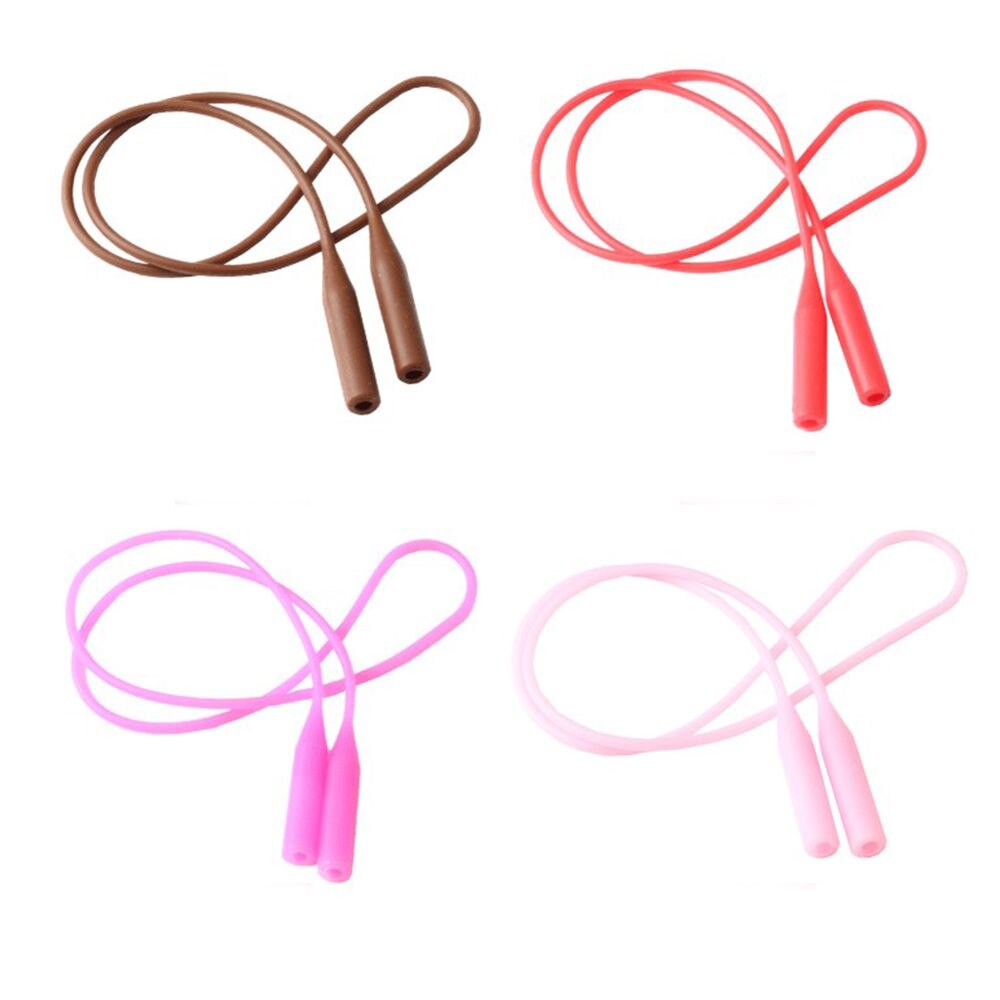 1 Pc Candy Color Elastic Silicone Eyeglasses Straps Sunglasses Chain Sports Anti-Slip String Glasses Ropes Band Cord Holder