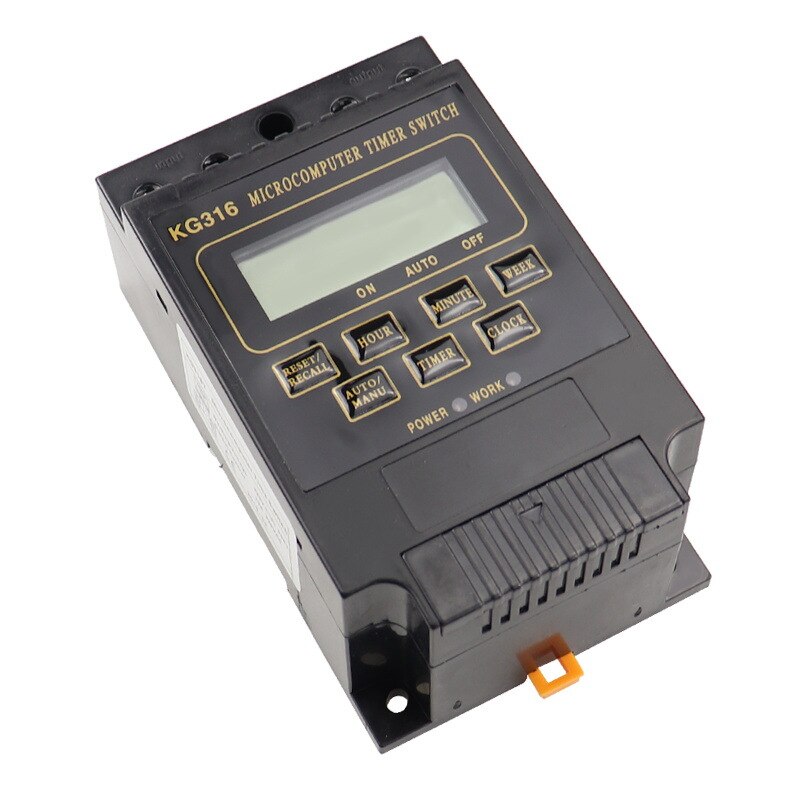 KG316T AC380V Din Rail LCD Digital Programmable Electronic Timer Switch Digital Timer Controller