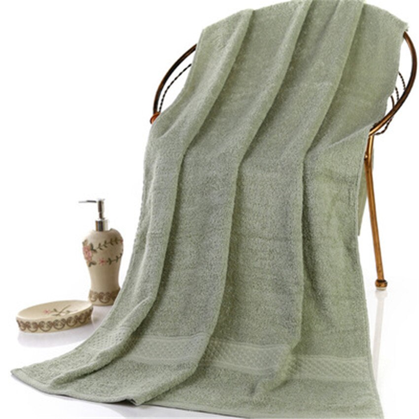 3 stuks effen 100%  katoenen badhanddoeken voor volwassenen grote strandhanddoek badkamer voor thuis lakens spa badhanddoeken: Lichtgroen