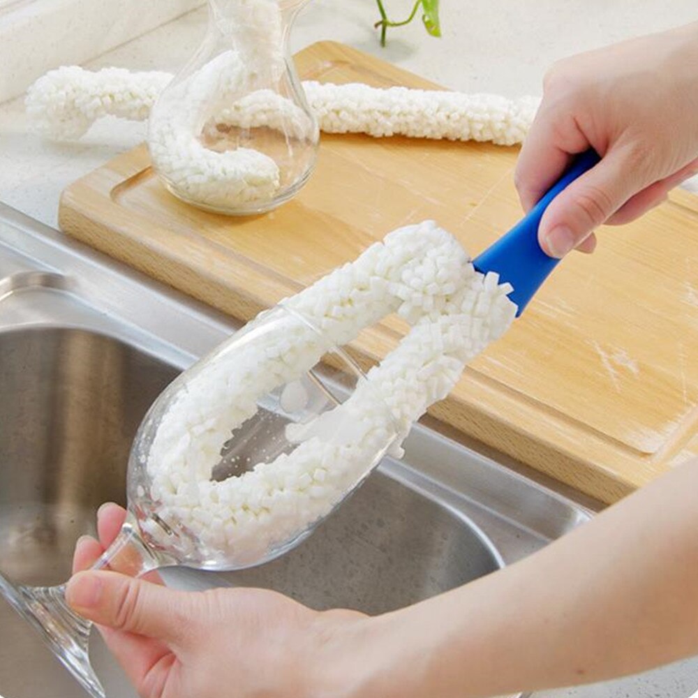 Long Handle Cup Brush Removable Cup Brush Bar Kitchen Mug Sponge Cleaning Tool Cleaner Removable cup brush