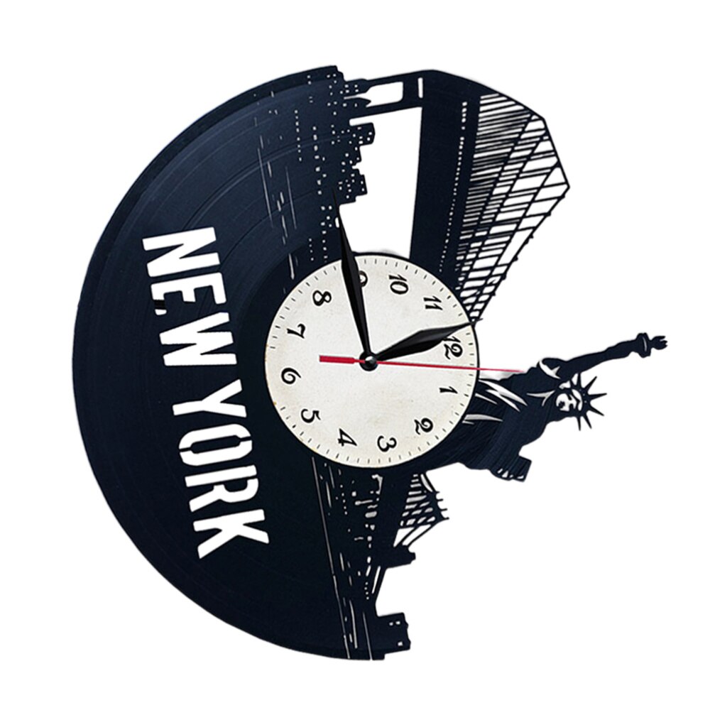 Vinyl Record Wall Clock York City Wall Clock Decorative Wall Clock (without Night Lamp Version)