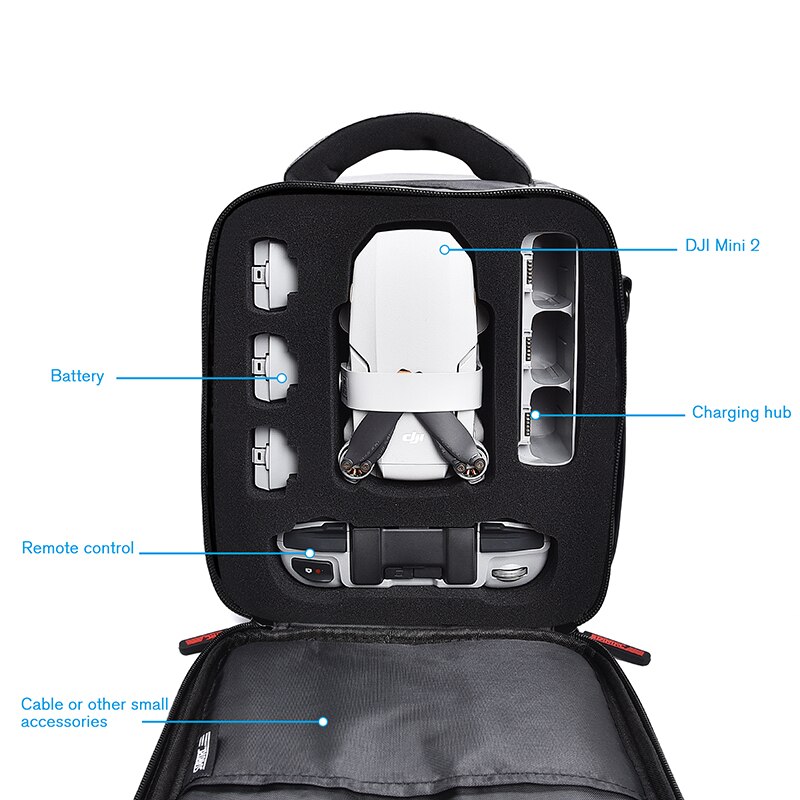 Borsa impermeabile per Mini 2 zaino borsa borsa a tracolla portatile custodia per DJI Mavic Mini 2 accessori scatola Drone