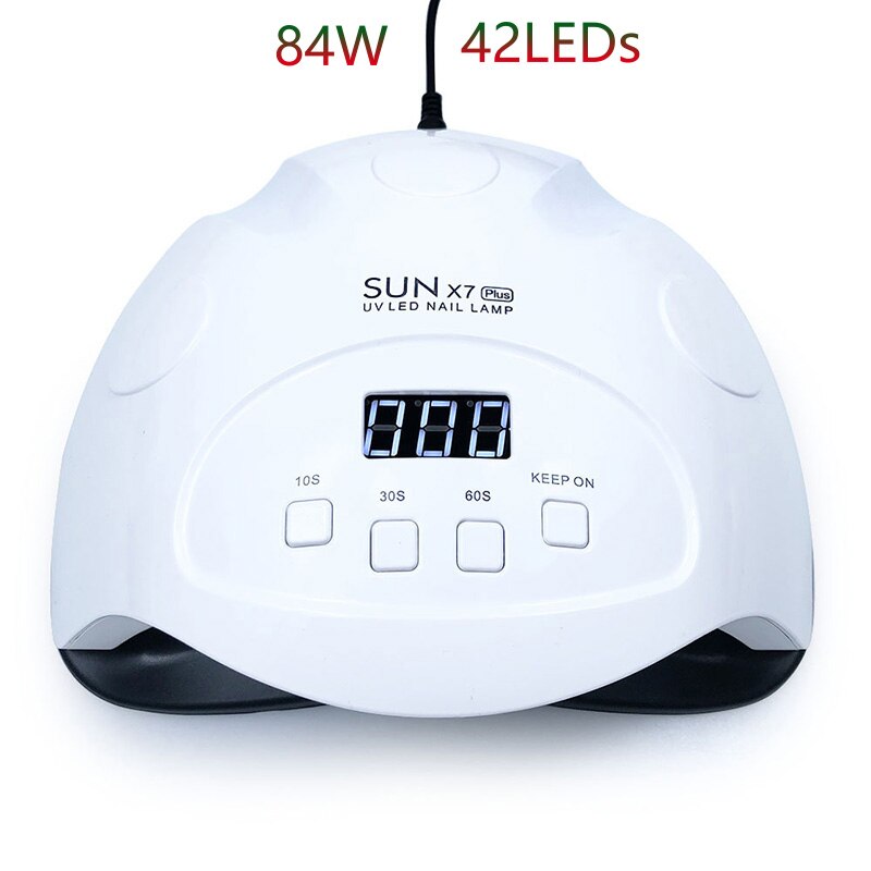 84W SOLEIL X7 Plus LAMPE À UV LED Sèche-ongles 42 LED Séchage tous les Vernis À Ongles de Dessiccateur De Lampe De Clou de Manucure Outil De Séchage: SUN X7 Plus
