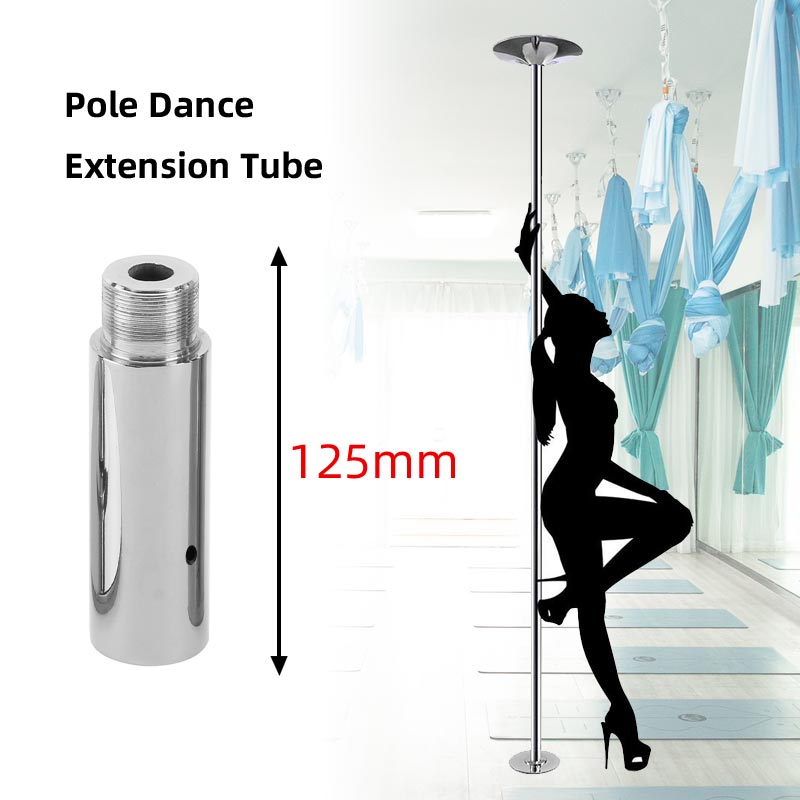 Zilveren Pole Dance Extension Tube, Gewoon Een Aparte Accessoire, Geschikt Voor 45Mm Stripper Pole. Maat: 125Mm