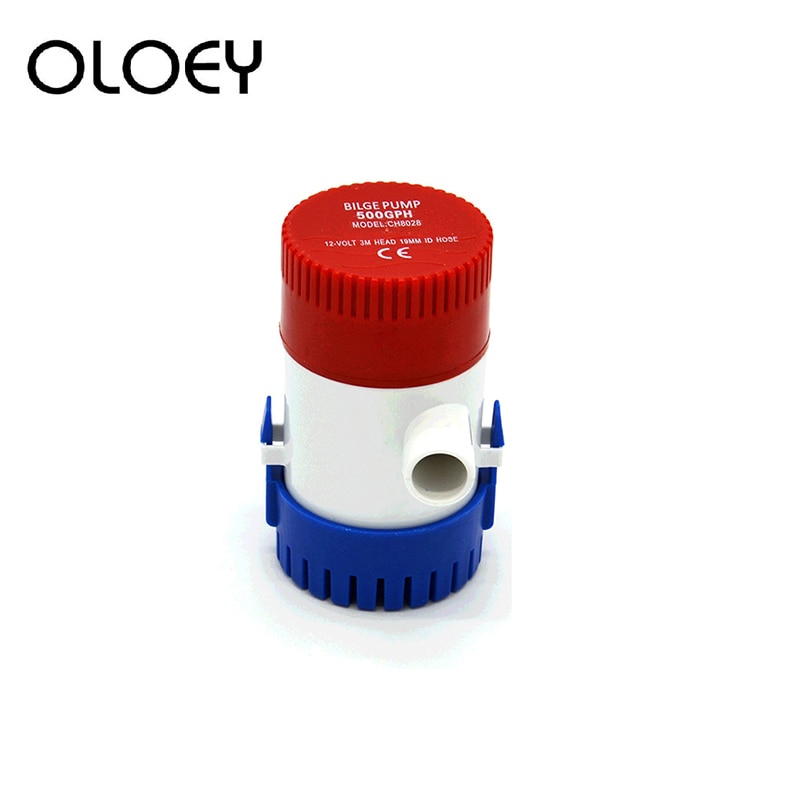 Mini Bilge Pump 500 GPH DC 12V 24V Electric Water Pump for Boats Accessories Submersible Boat Water Pump Bilge Pump