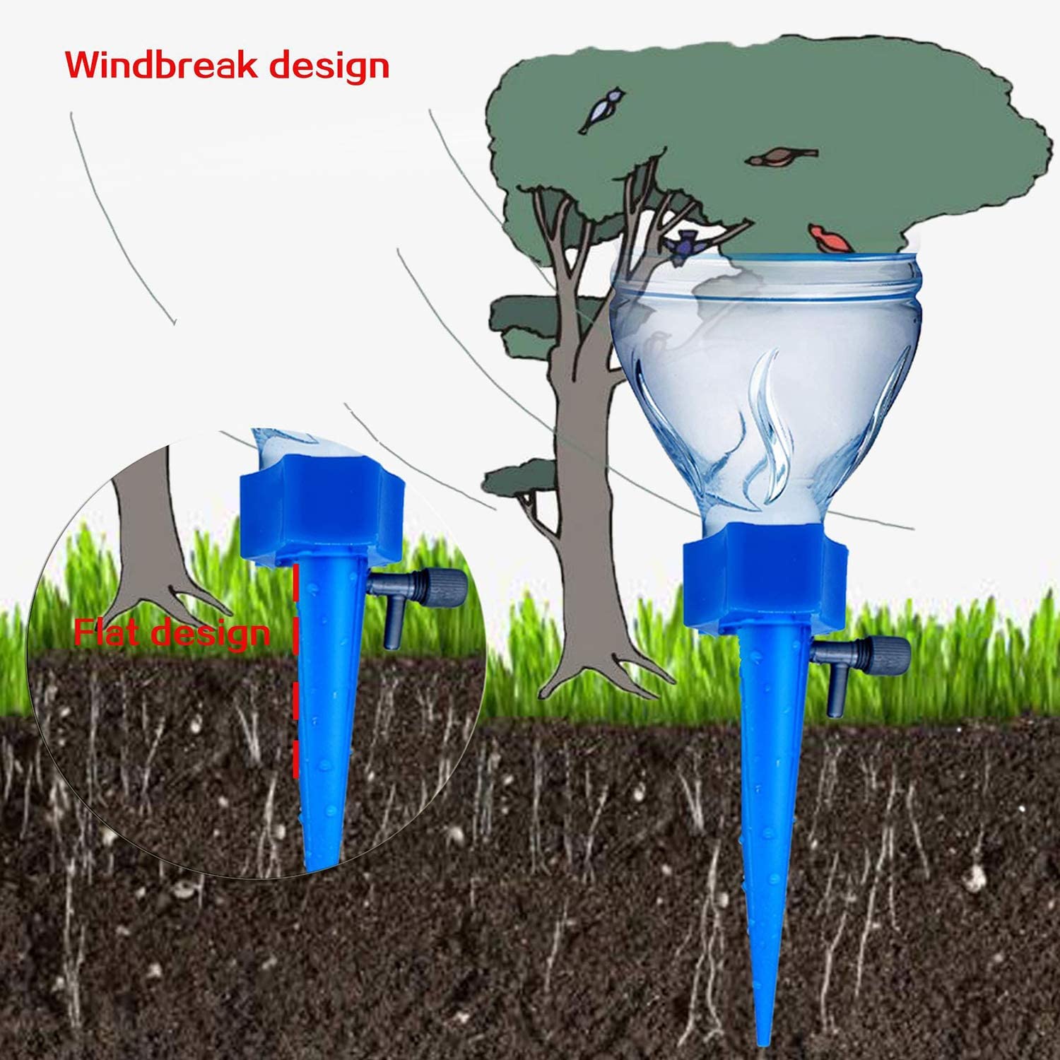 12/24 stk drypvandingssystem automatisk vandingsspids til planter haven vandingssystem vandingssystem drivhus