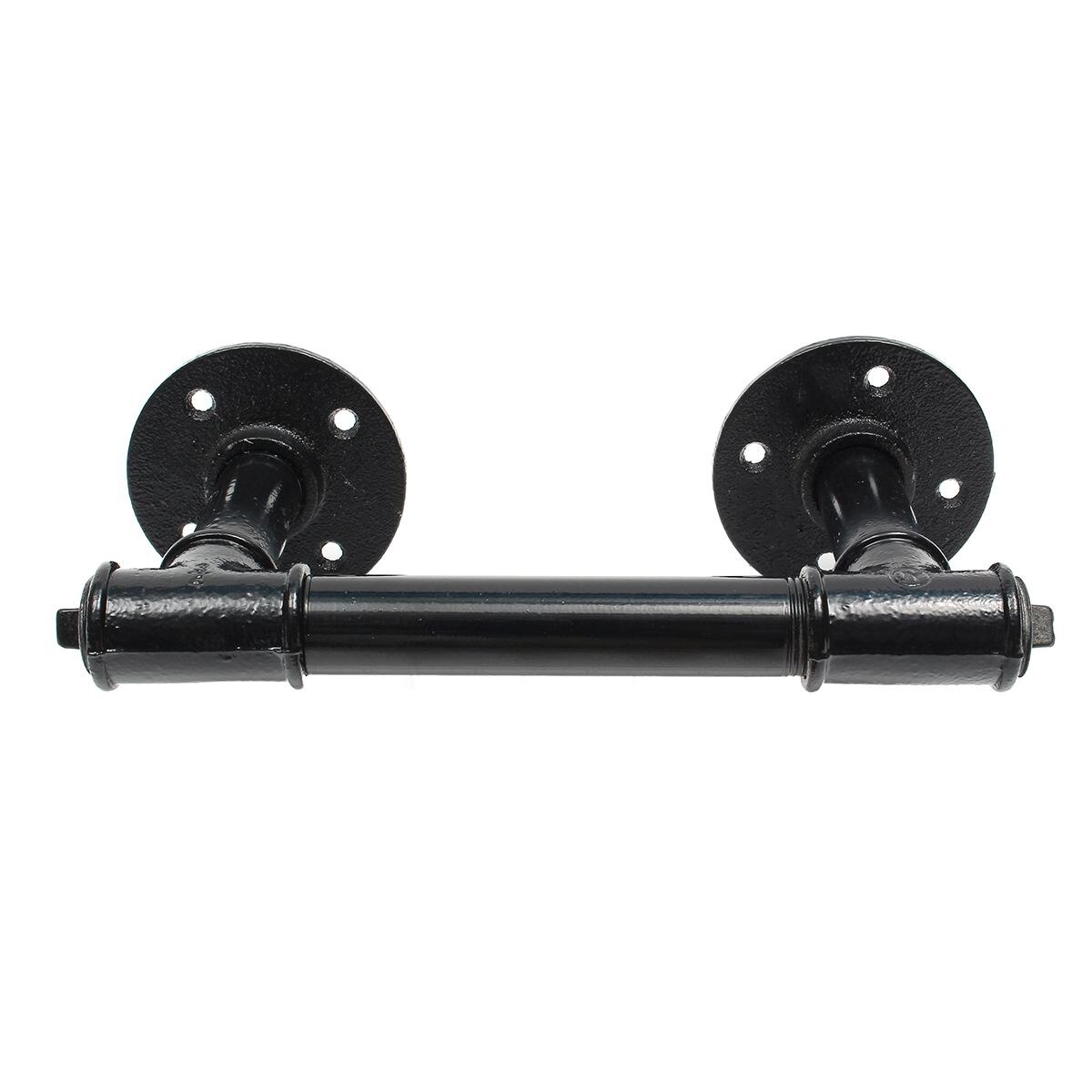 4 maten Retro Handdoek Rail Rack Douche Badkamer Industriële Ijzeren Pijp Zwart Ijzer Handdoek Rail Houder Opknoping Planken Met 8 stuks Schroeven: Length 25cm / Diameter 2.5cm