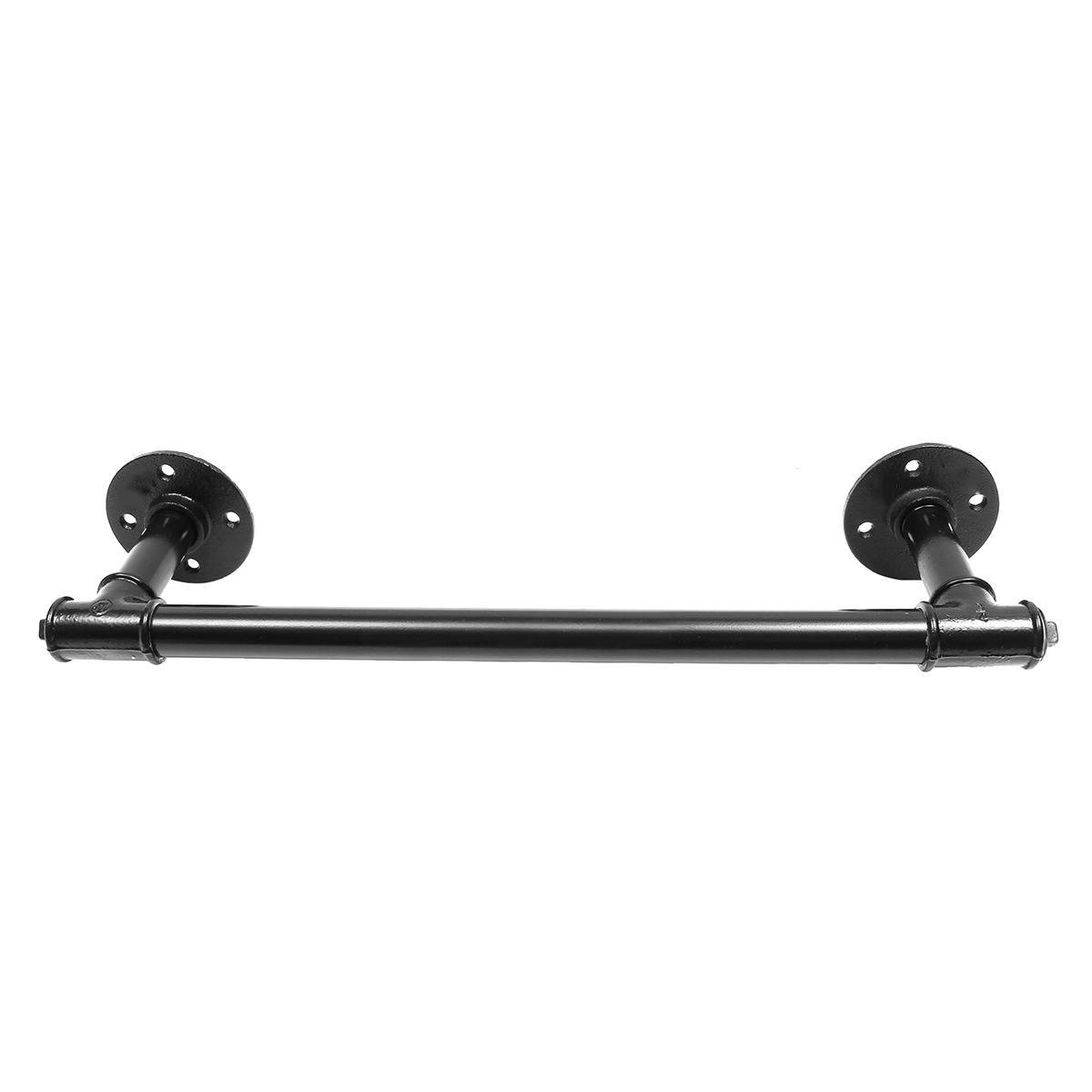 4 maten Retro Handdoek Rail Rack Douche Badkamer Industriële Ijzeren Pijp Zwart Ijzer Handdoek Rail Houder Opknoping Planken Met 8 stuks Schroeven: Length 50cm / Diameter 2cm