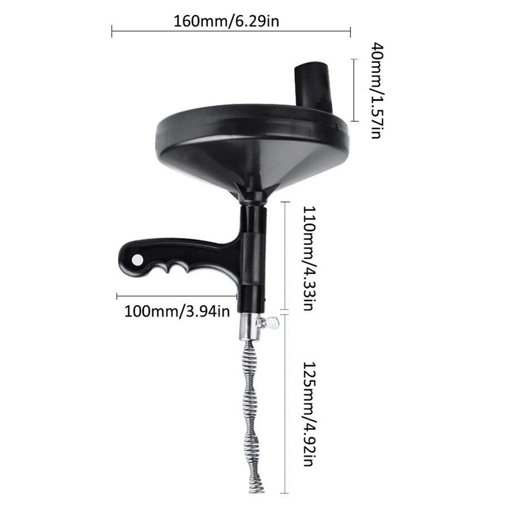 Home Pipe Hand-Operated Drain Auger Multiple Specification Manual Operation Toilet Sewer Drain Snake Clog Remover