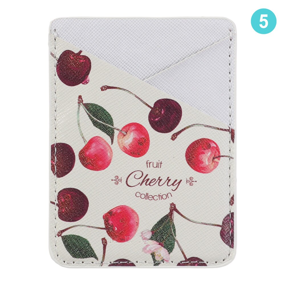 Pouch Cell Phone Storage Wallet Card Holder Universal Credit Card Adhesive Stick-on Back Pocket Sticker PU Leather: 5