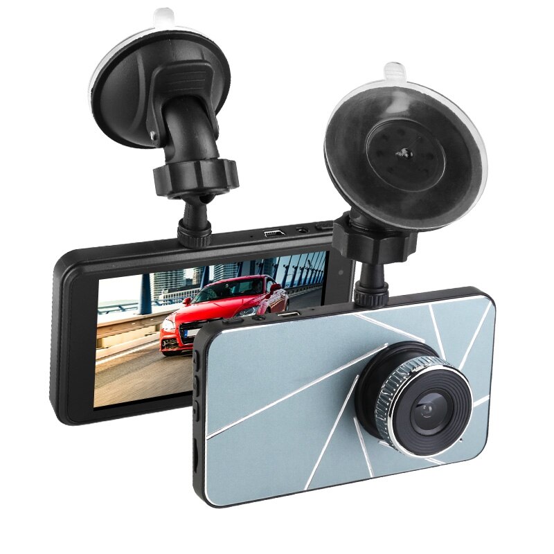 Dash Cam 4 Inch 1080P HD Car Camera DVR Dual Lens Dash Cam Video Recorder 24H Parking Monitor Dashcam G-Sensor Registrator