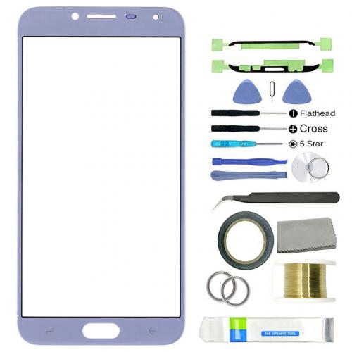 Mobile Phone Screen Replacement Outer Front Glass Screen Lens Repair Replacement Kit for Samsung Galaxy J4 /J530: Blue for  J4 2018
