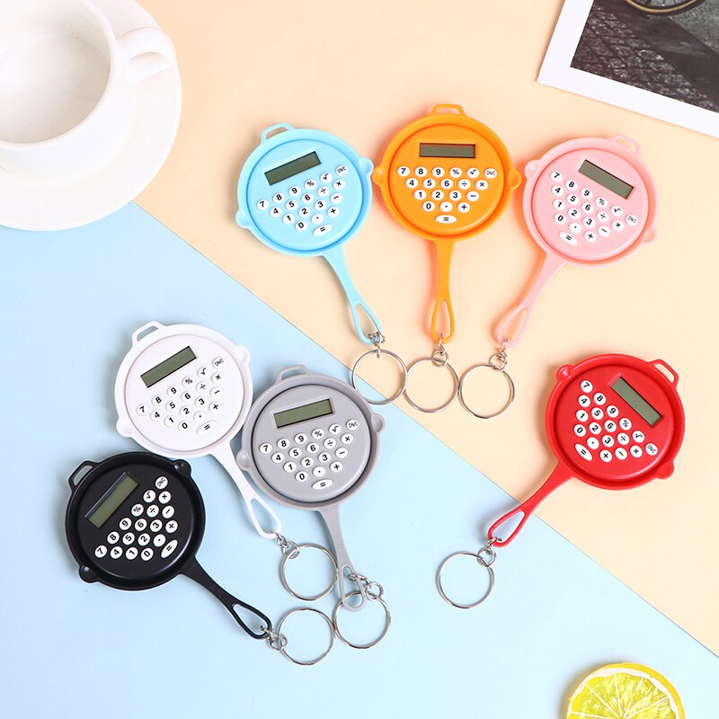 Chicken Pan Miniature Calculators Key Chain Are Reserved For Students For Exams Portable Keychain Calculator