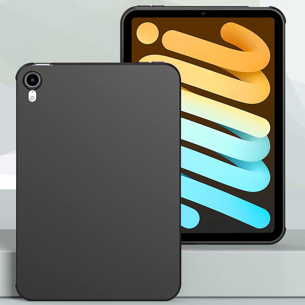 Tablet Case For Apple iPad mini 7 8.3" A2995 A2996 Funda Black Flexible TPU Silicone Shockproof Protective Shell Anti