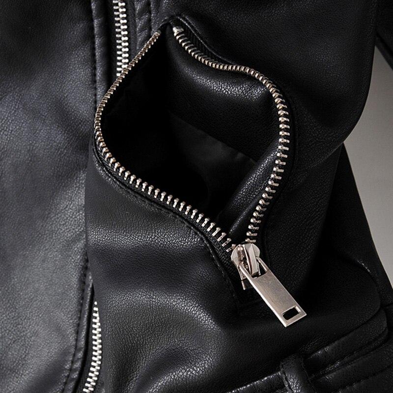 Kids Faux Leather Jacket - PU Leather Motorcycle Style Coat For Boys & Girls