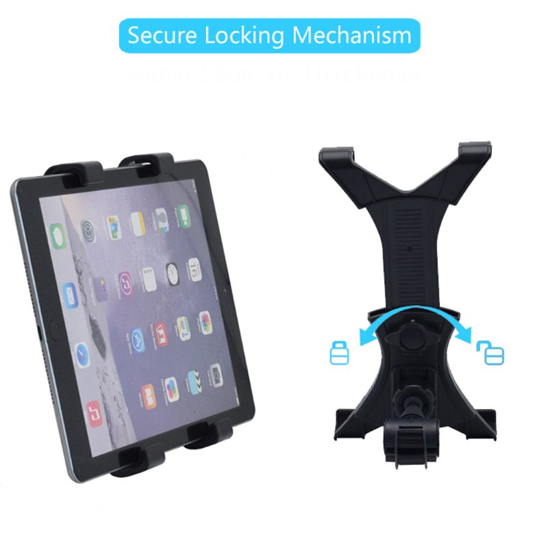 Universele 360-inch auto hoofdsteun houder achterbank montagebeugel voor 7-12 inch tablet  pc 19qa