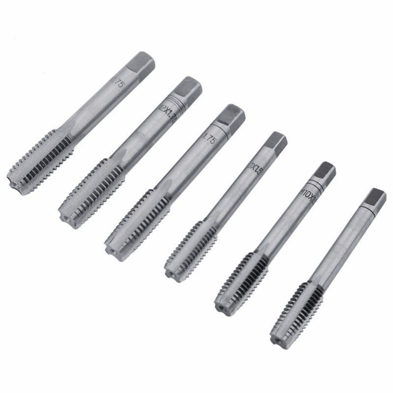 32pcs/set Metric Hand Adjustable Taps Dies Wrench Screw Thread Straight Taper Reamer Tool for Car Repairing