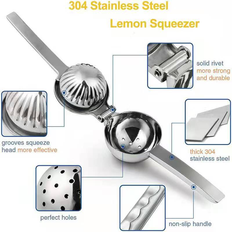 Lemon Squeezer Stainless Steel Manual Hand Press Lemon Citrus Juicer Orange Squeezer Bar Kitchen Processor Gadget Cuisine Tools