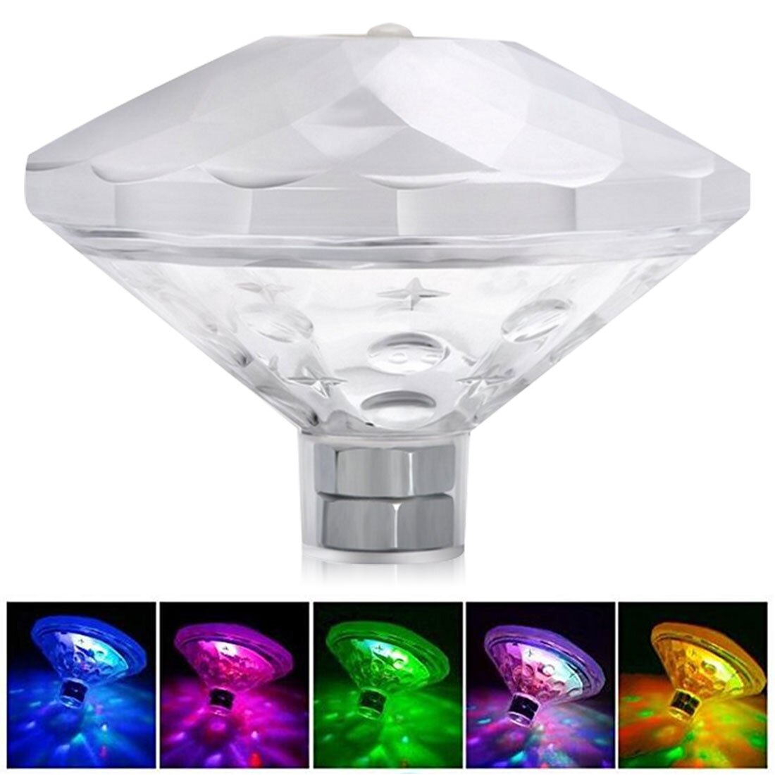 Onderwater Led Disco Licht Pool Licht Drijvende Glow Show Zwembad Tub Spa Lamp Rgb Submersible Led Licht: 8x10x10cm Float Ligh / 3 PCS