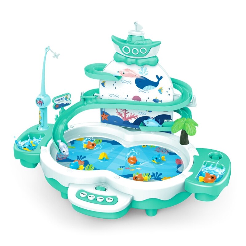 Bambini ragazzo ragazza pesca giocattolo Set vestito gioco magnetico acqua bambino giocattoli estivi gioco multimediale interazione genitore-figlio