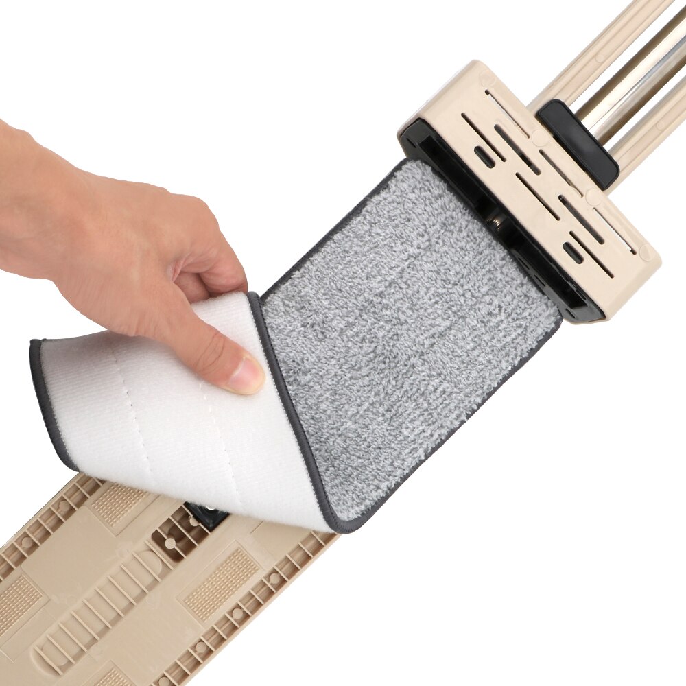 Self-Wringing Flat Mop Lazy Home Cleaner Automatic Spin Free Hand Washing Magic Mop 360 Rotating