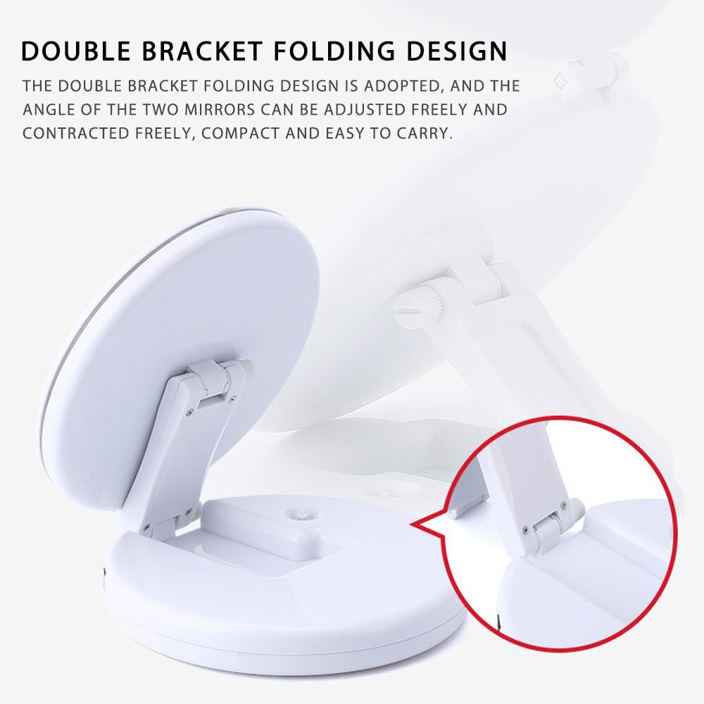 5X Magnifying Lighted Makeup Mirror Light illuminated Portable LED Make Up Mirror Sensing USB Chargeable standing makeup mirror