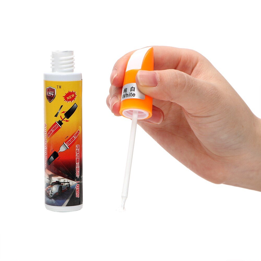 2 stk auto lak pen bil ridse reparation værktøj sort auto pleje fix it pro bil lak pleje bil-styling vedligeholdelse: Hvid