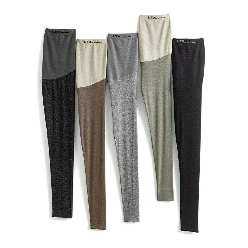 Modal Pregnancy Leggings Maternity Pants Clothes for Pregnant Women 4 Seasons Plus Size Belly Lift No Trace Loose High Stretch