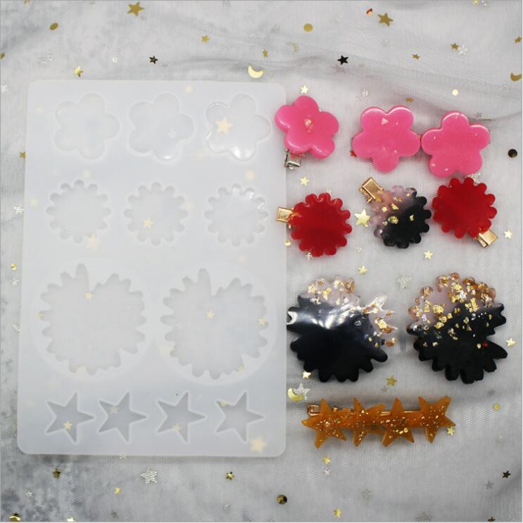 Transparent Silicone Mould Resin Decorative Craft DIY cat hairpins Mold epoxy resin molds for jewelry: 3